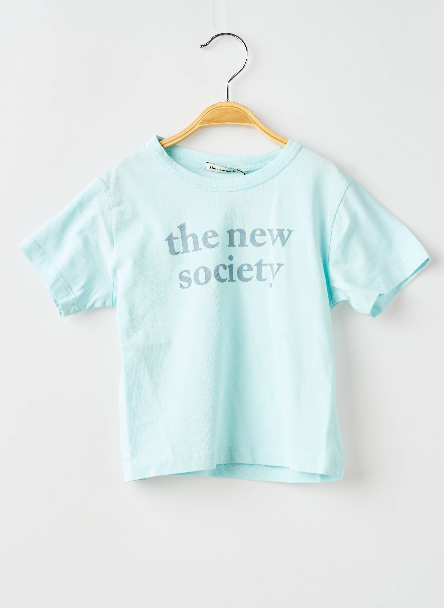 Tricou albastru THE NEW SOCIETY fată