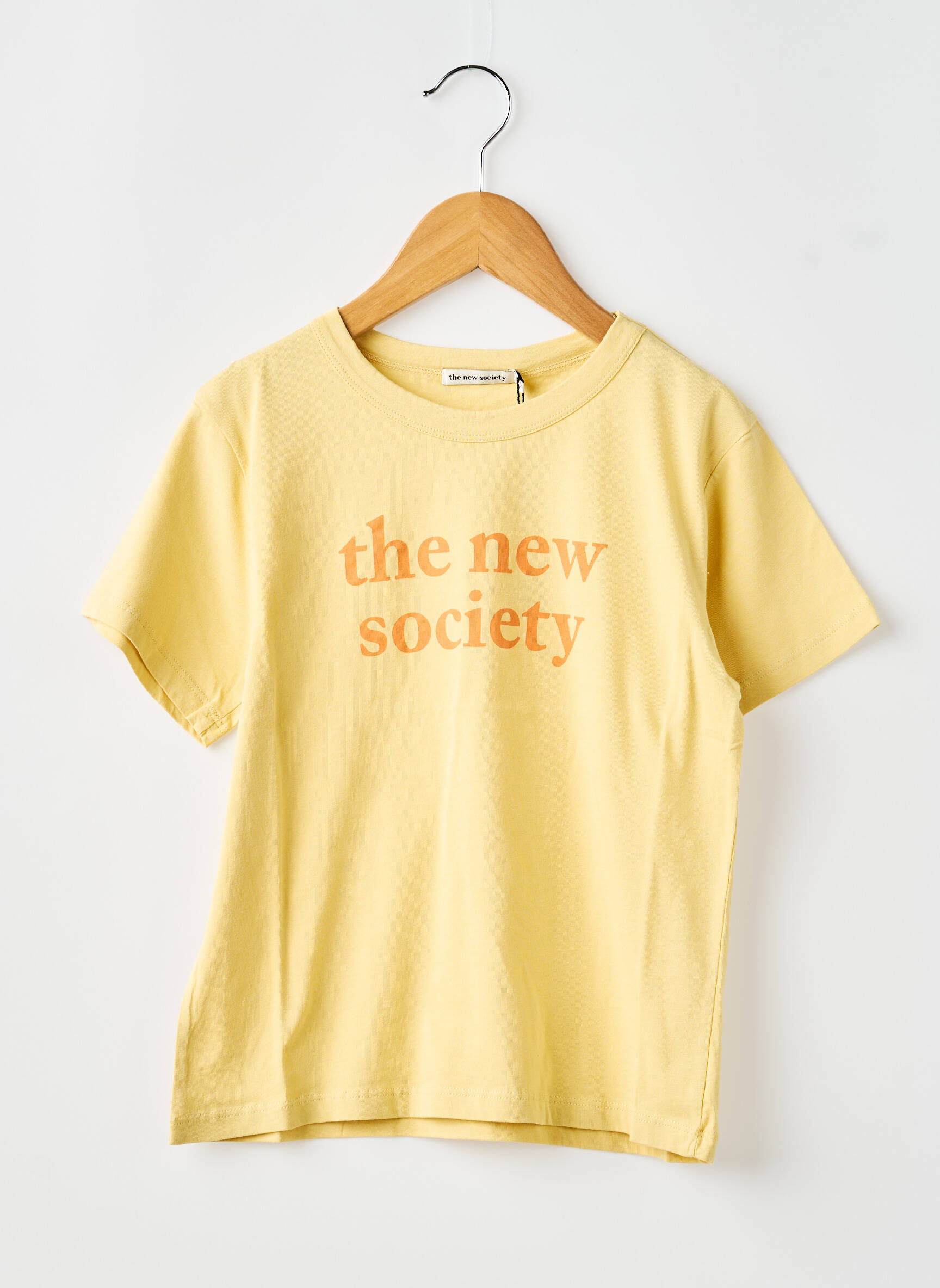 Tricou galben THE NEW SOCIETY fată