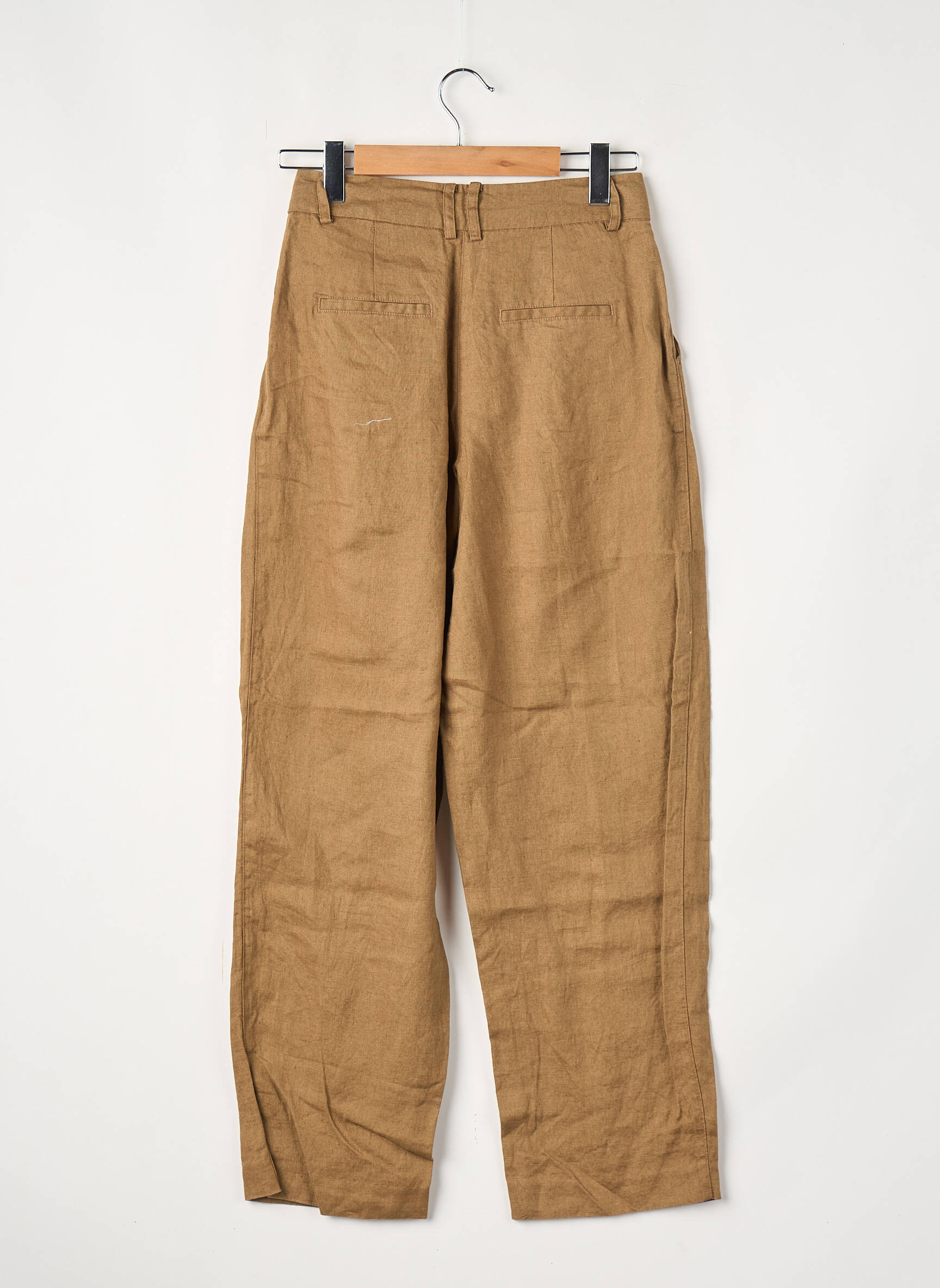 Pantalon larg maro VILA femeie