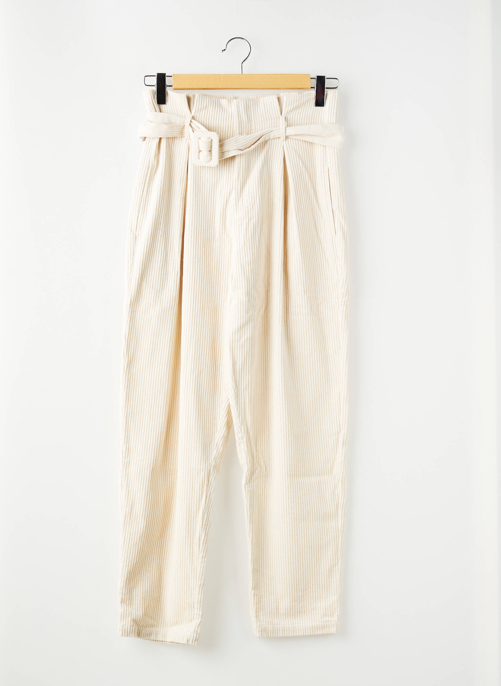 Pantalon drept bej MES DEMOISELLES...PARIS femeie