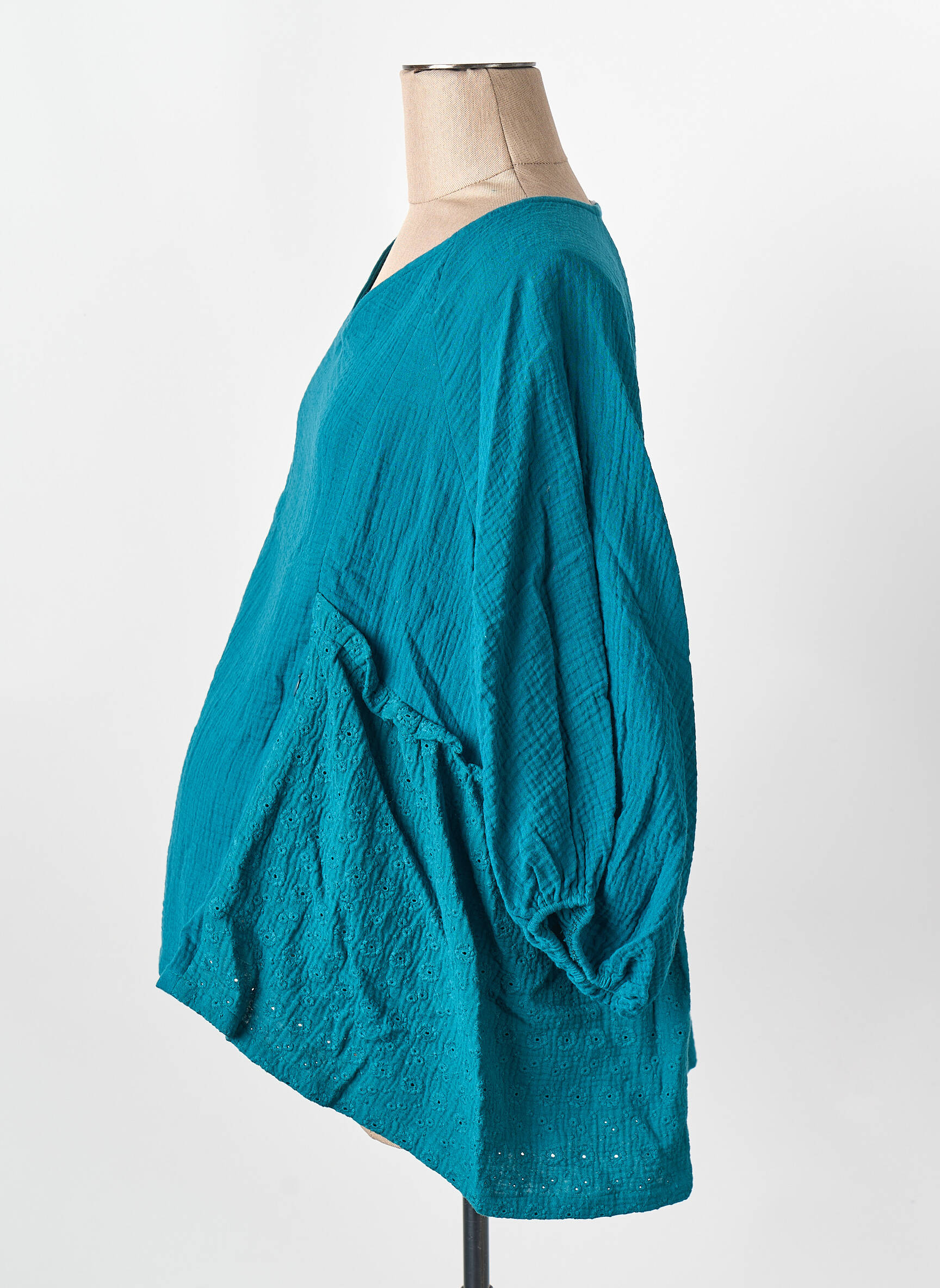 Tricou / top maternitate albastru POLINA femeie