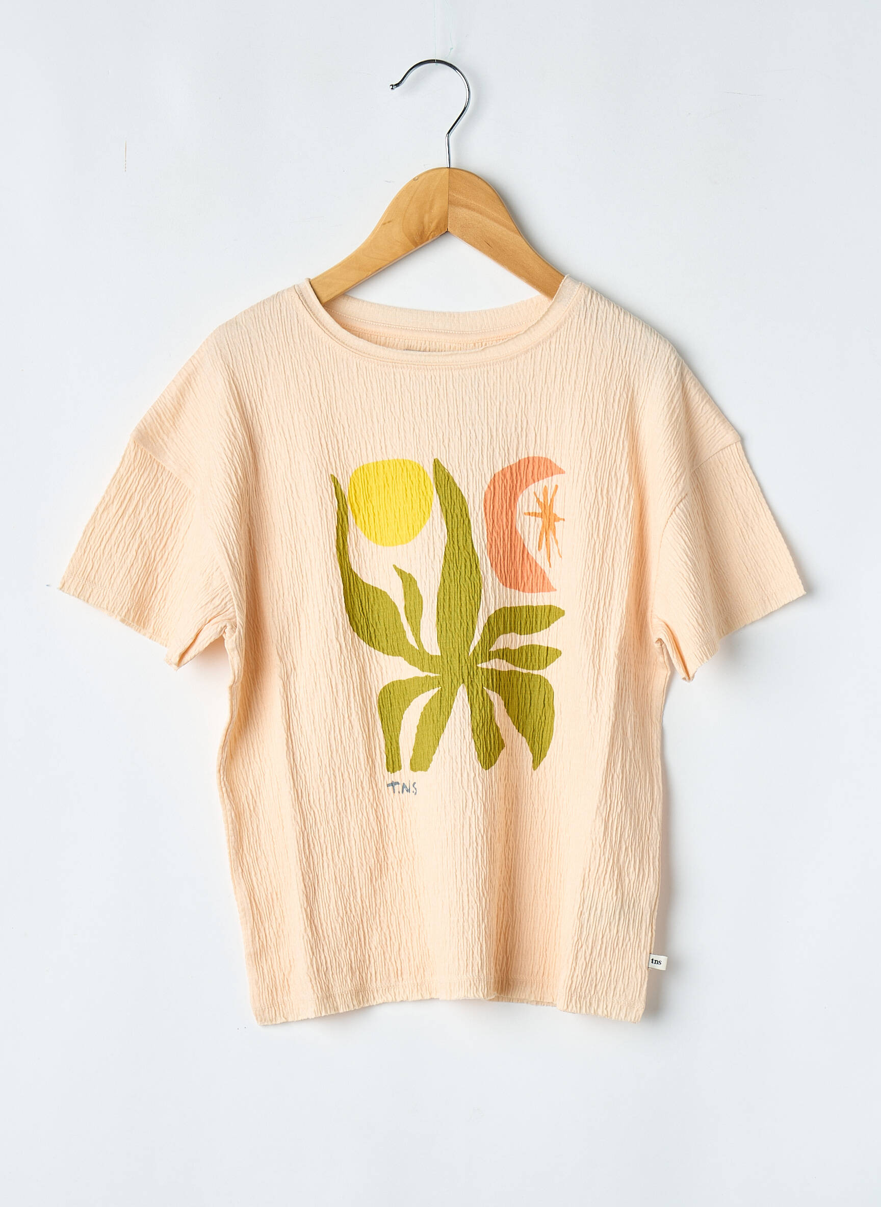 Tricou portocalie THE NEW SOCIETY fată