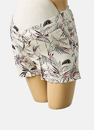 Pantalon scurt / bermudă maternitate bej NOPPIES femeie