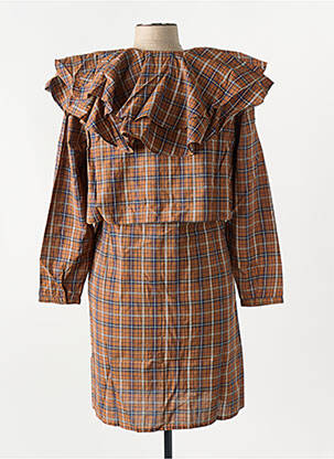 Rochie scurtă maro BELLE PIÈCE femeie