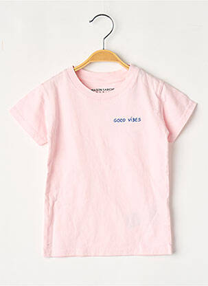 Tricou roz MAISON LABICHE fată