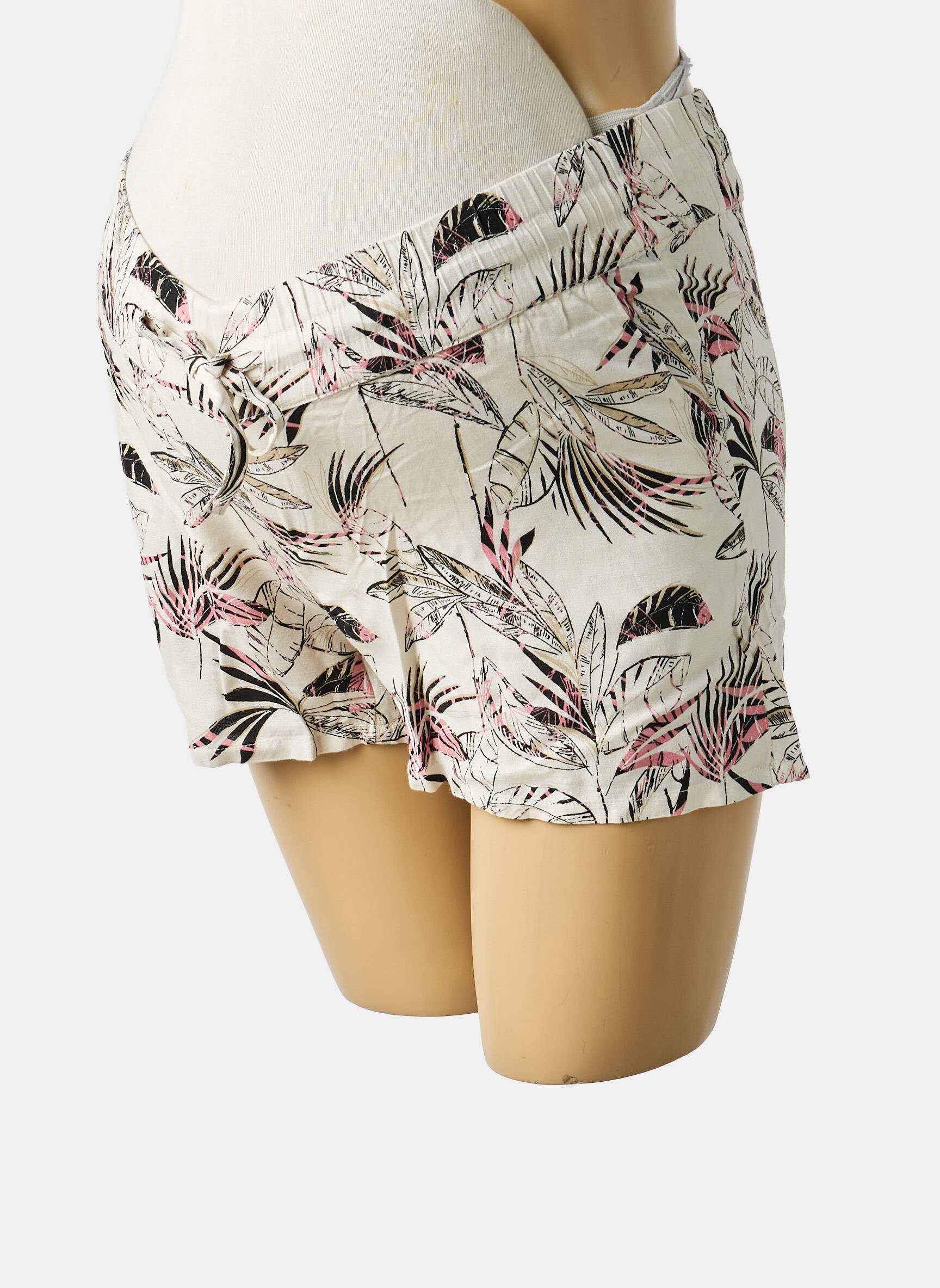 Pantalon scurt / bermudă maternitate bej NOPPIES femeie