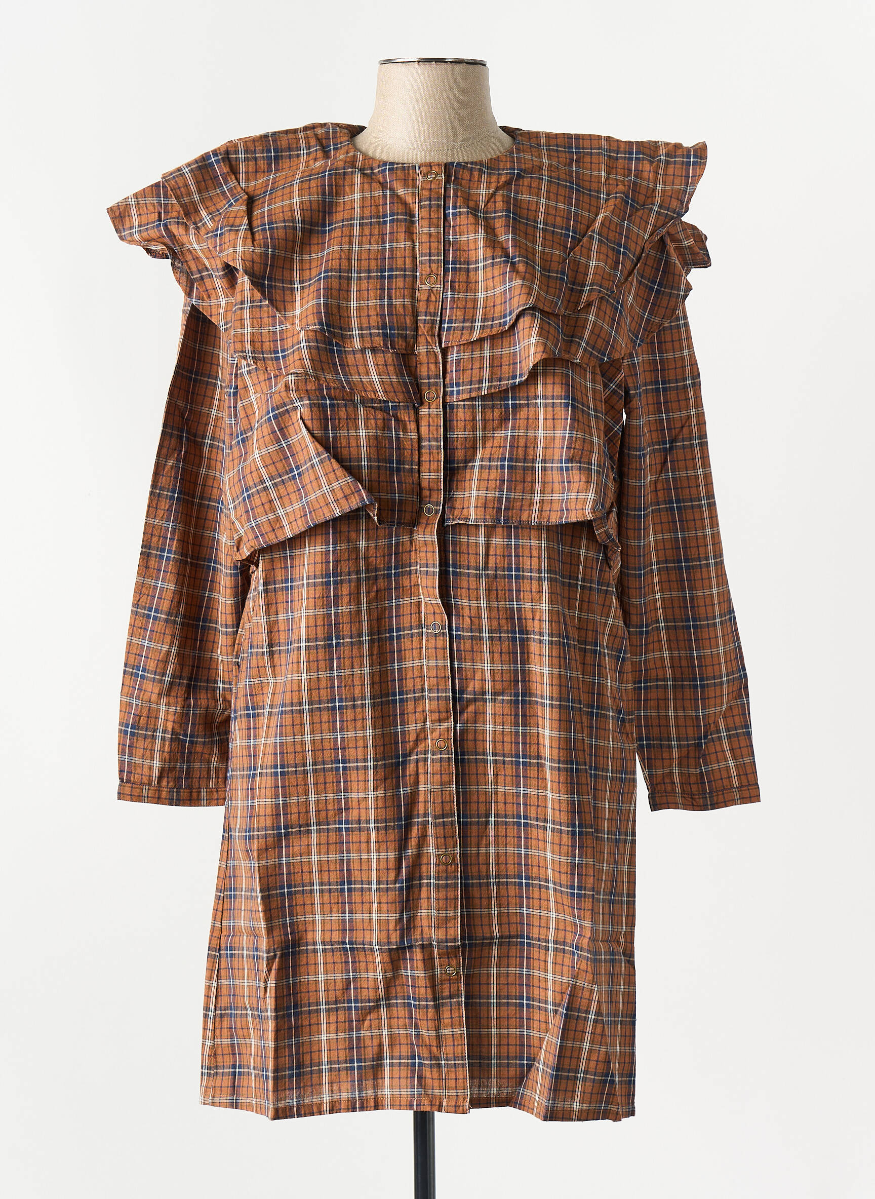 Rochie scurtă maro BELLE PIÈCE femeie
