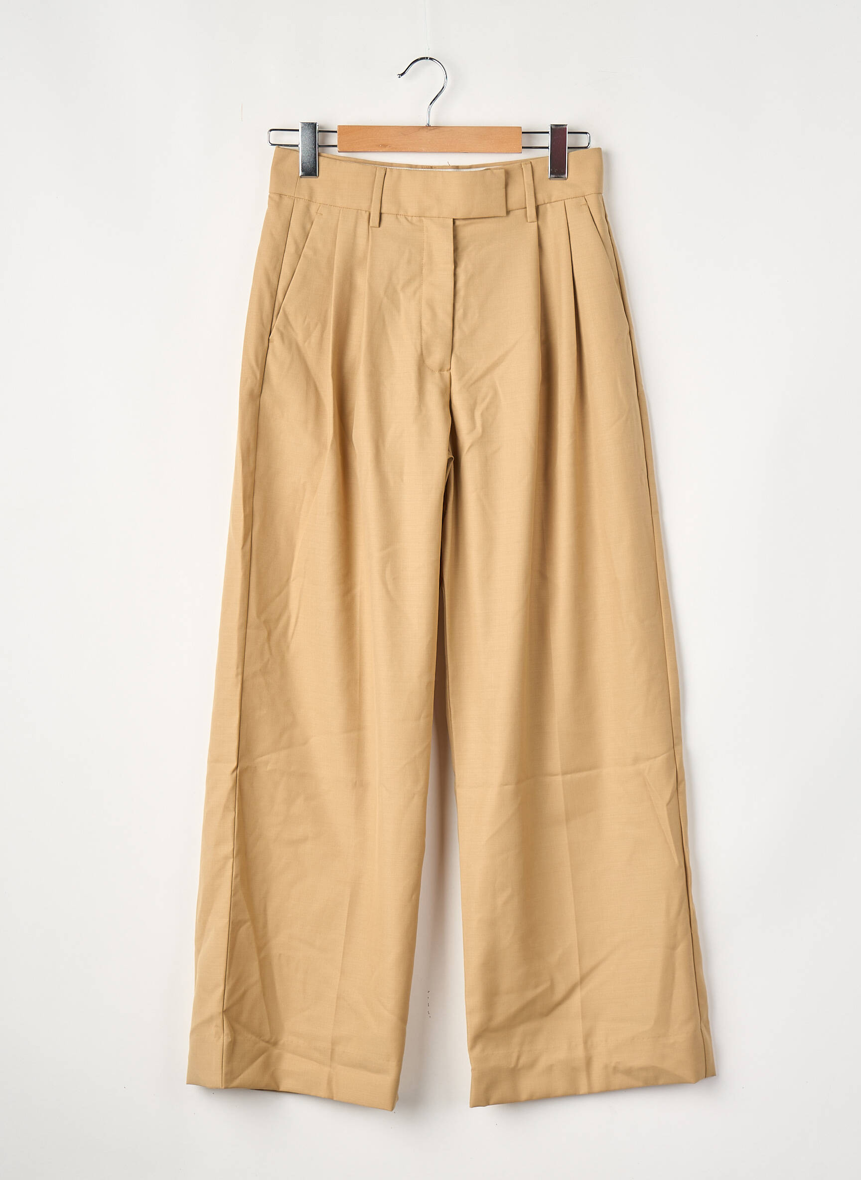 Pantalon larg bej SECOND FEMALE femeie