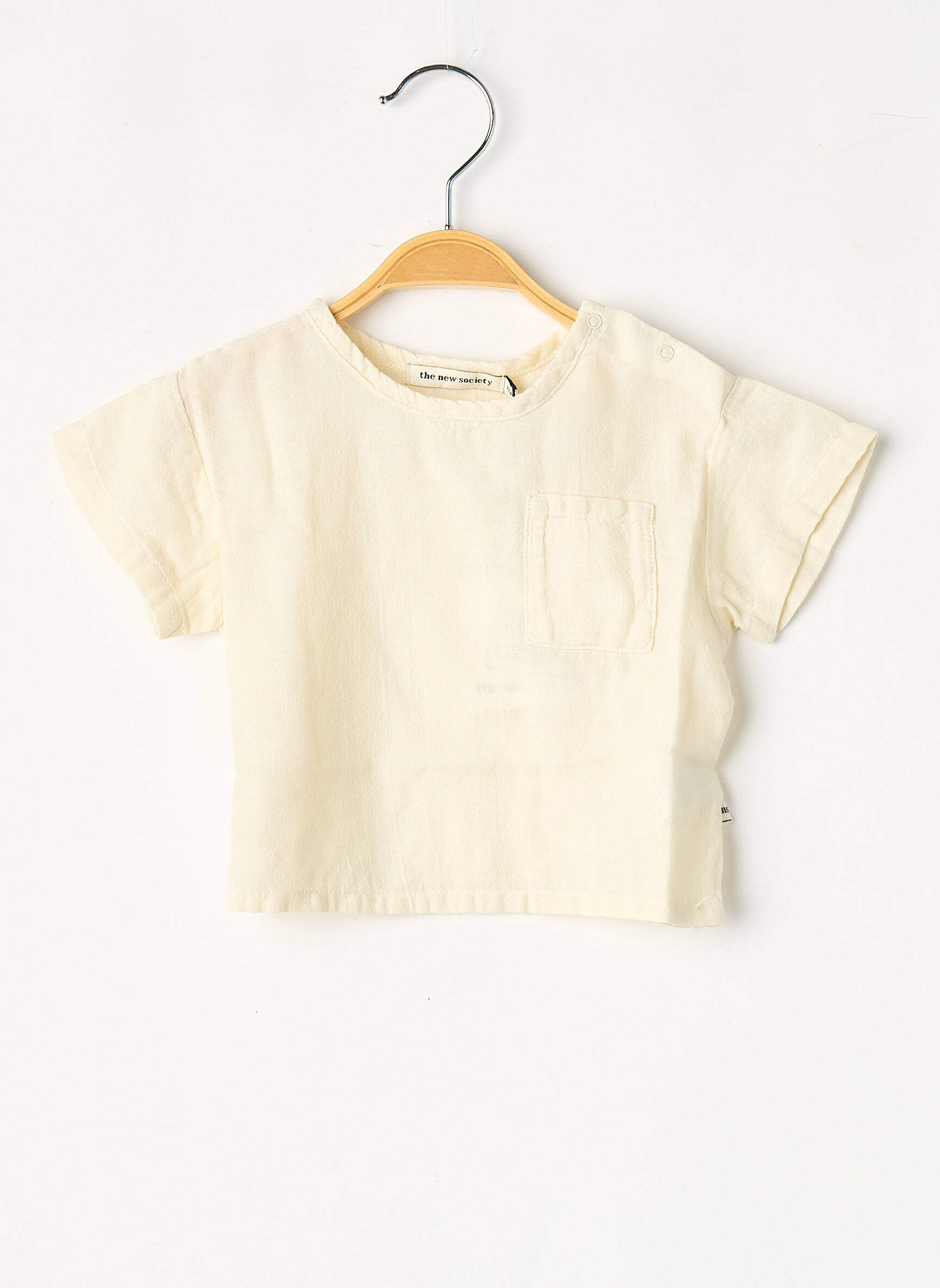 Tricou alb THE NEW SOCIETY fată