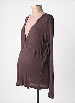Tricou / top maternitate maro BOOB femeie