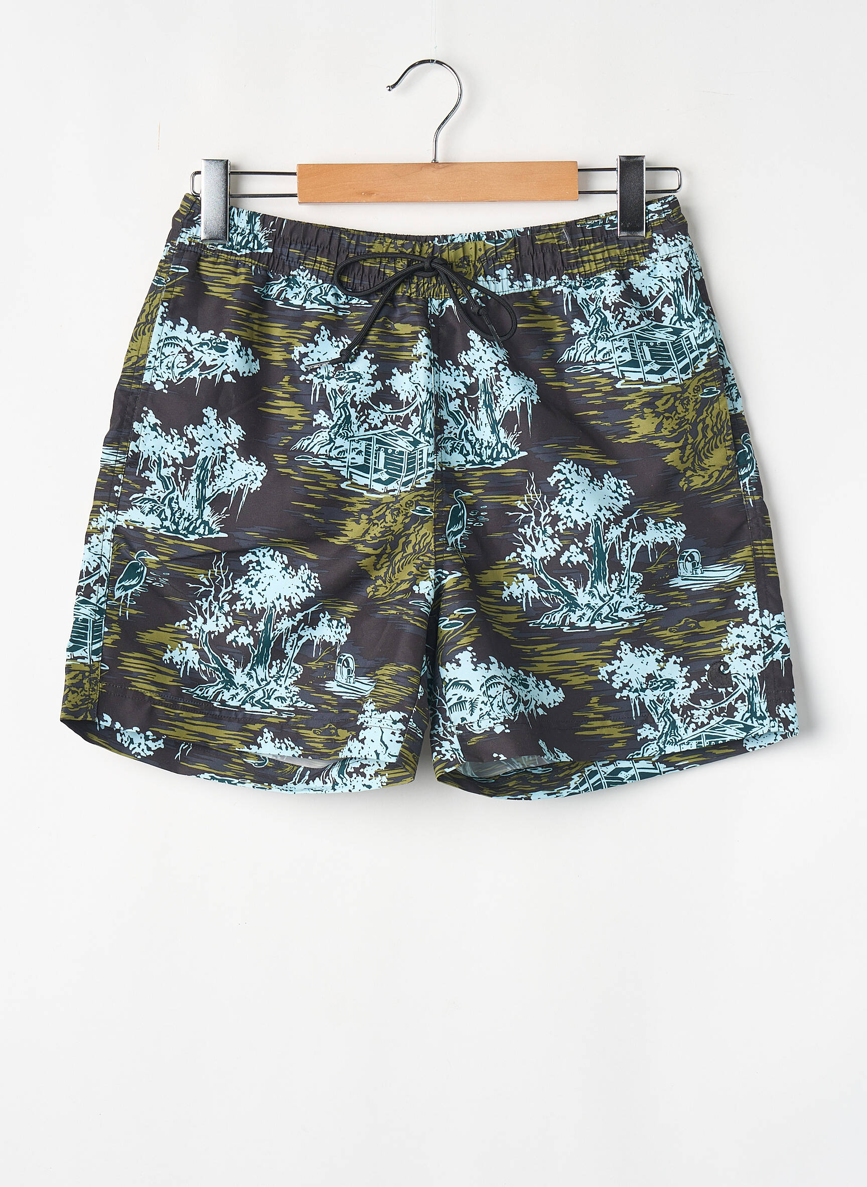 Șort de baie negru CARHARTT bărbat