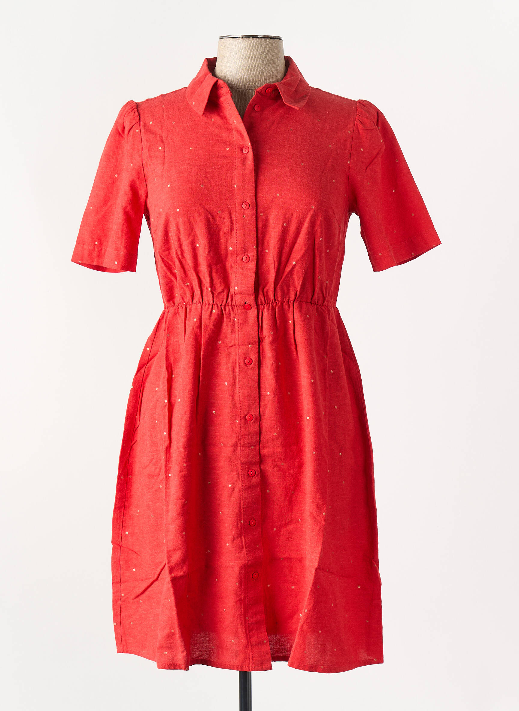 Rochie scurtă roșu PIECES femeie