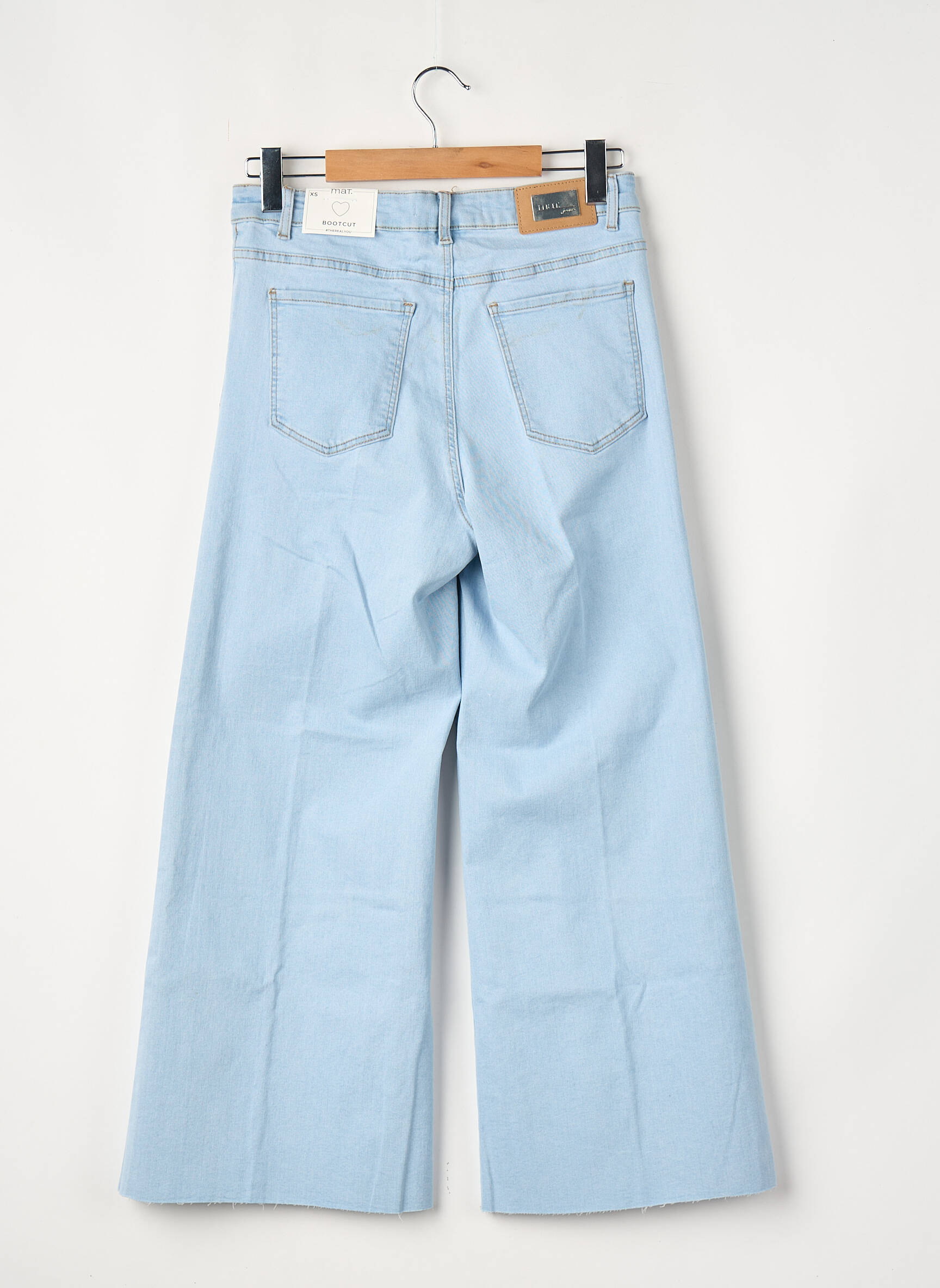 Blugi bootcut albastru MAT FASHION femeie