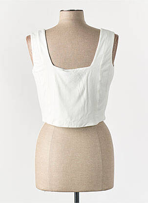 Top alb MAT FASHION femeie