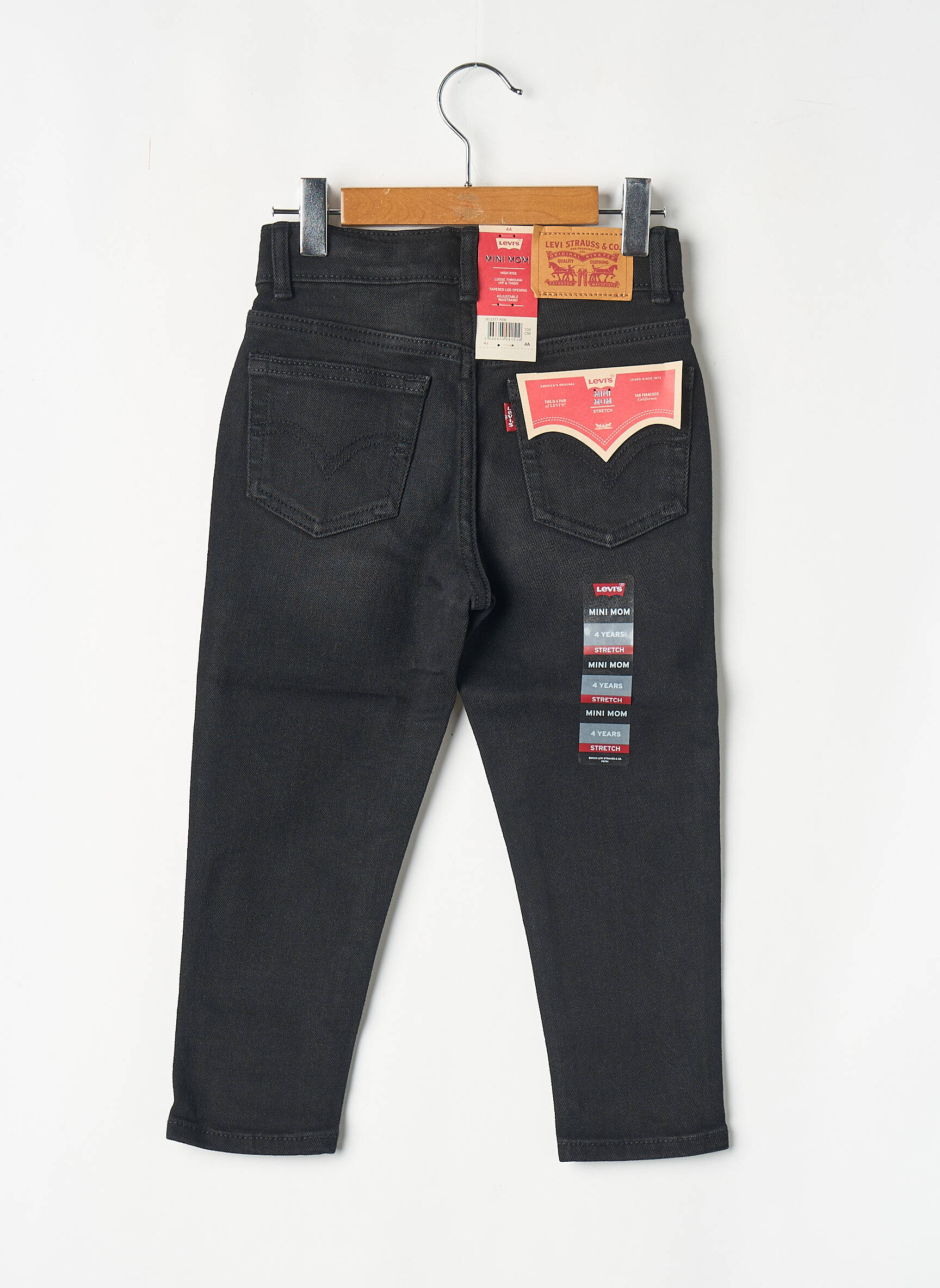 Blugi cu croială dreaptă negru LEVI'S fată