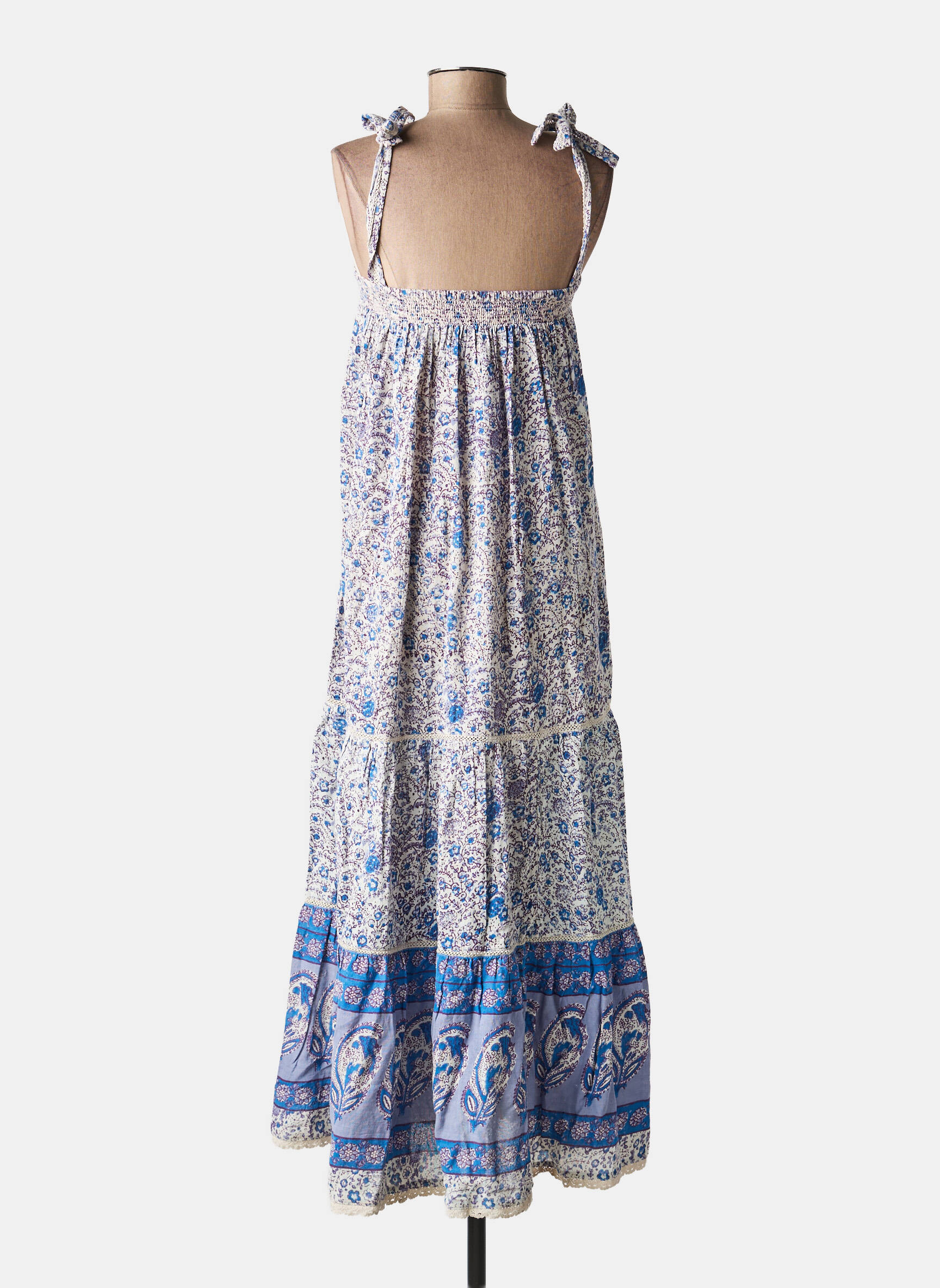 Rochie lungă albastru M.A.B.E femeie