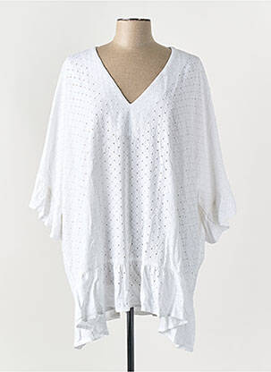 Top alb MAT FASHION femeie