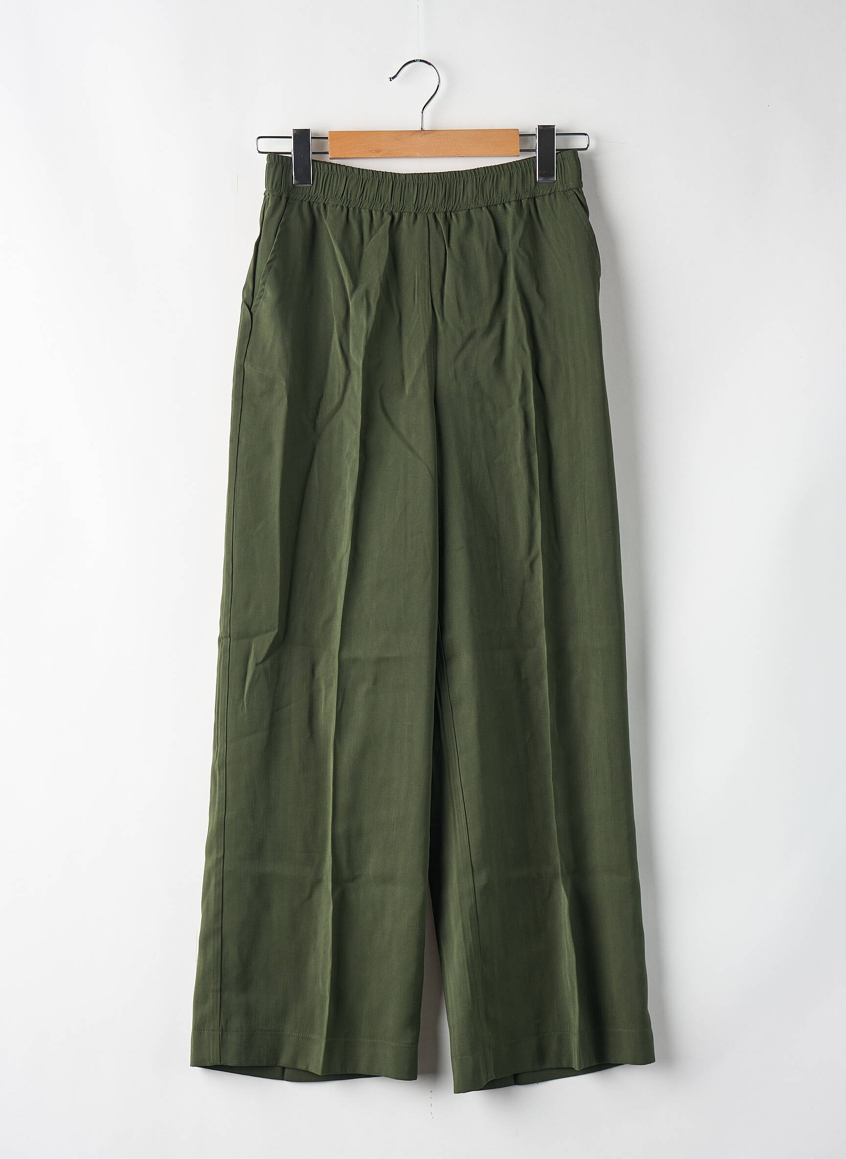 Pantalon larg verde OBJECT femeie