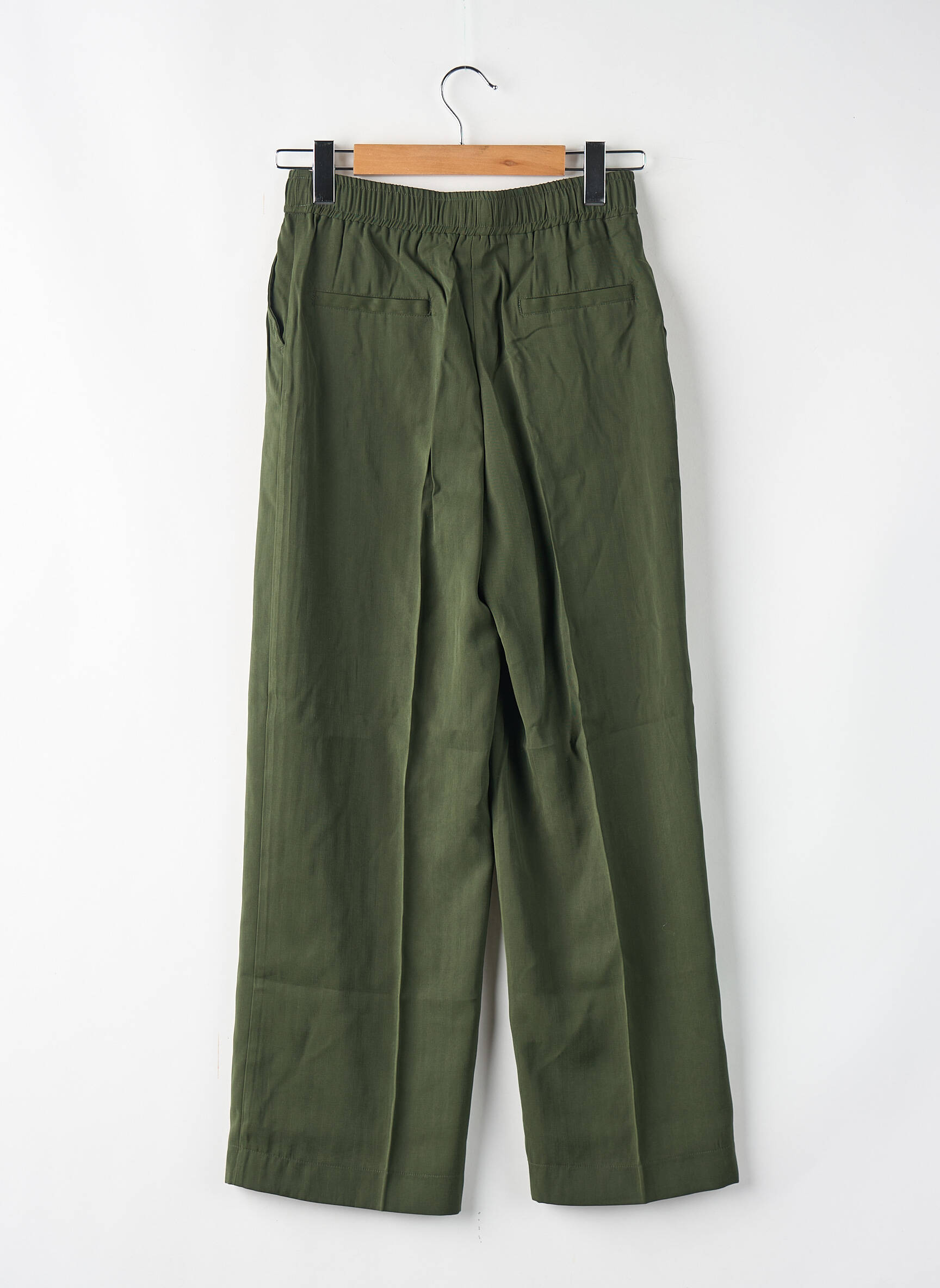 Pantalon larg verde OBJECT femeie