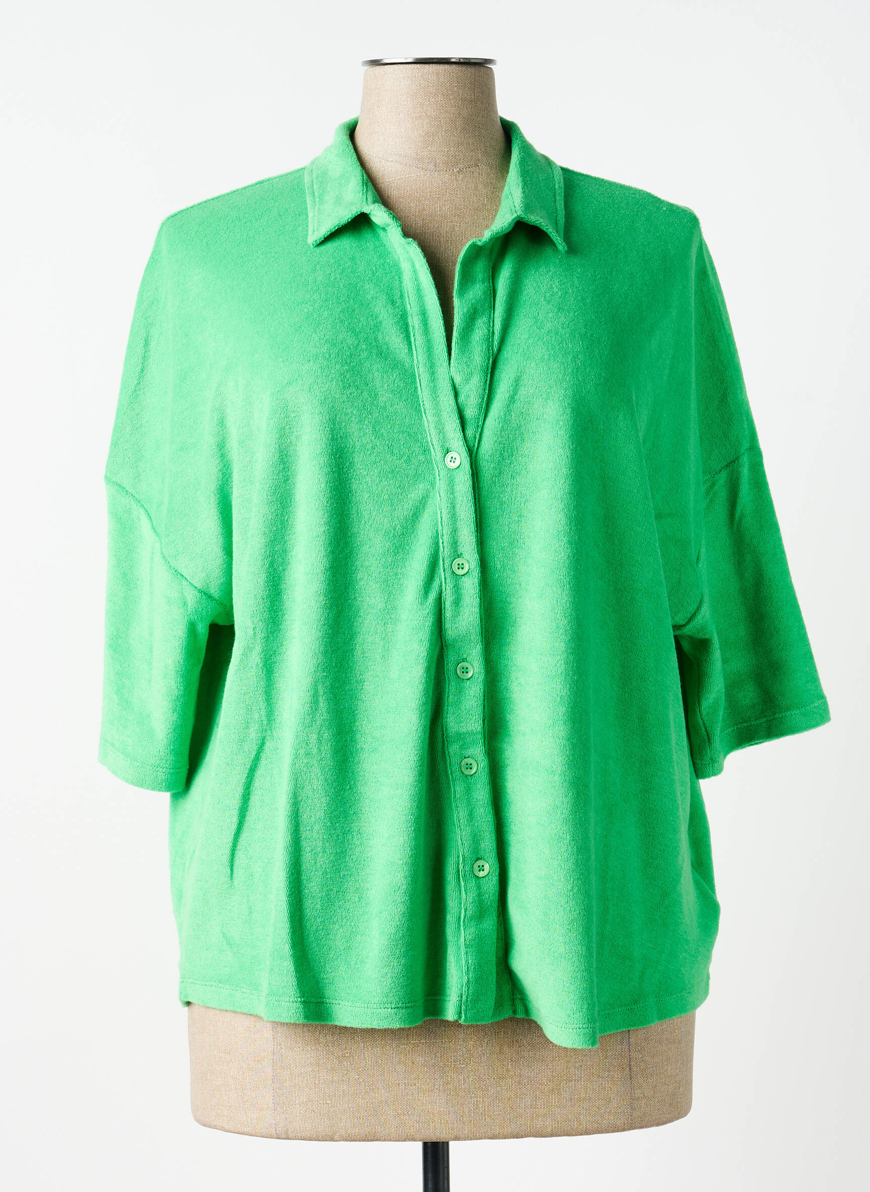 Top verde MAJESTIC FILATURES femeie
