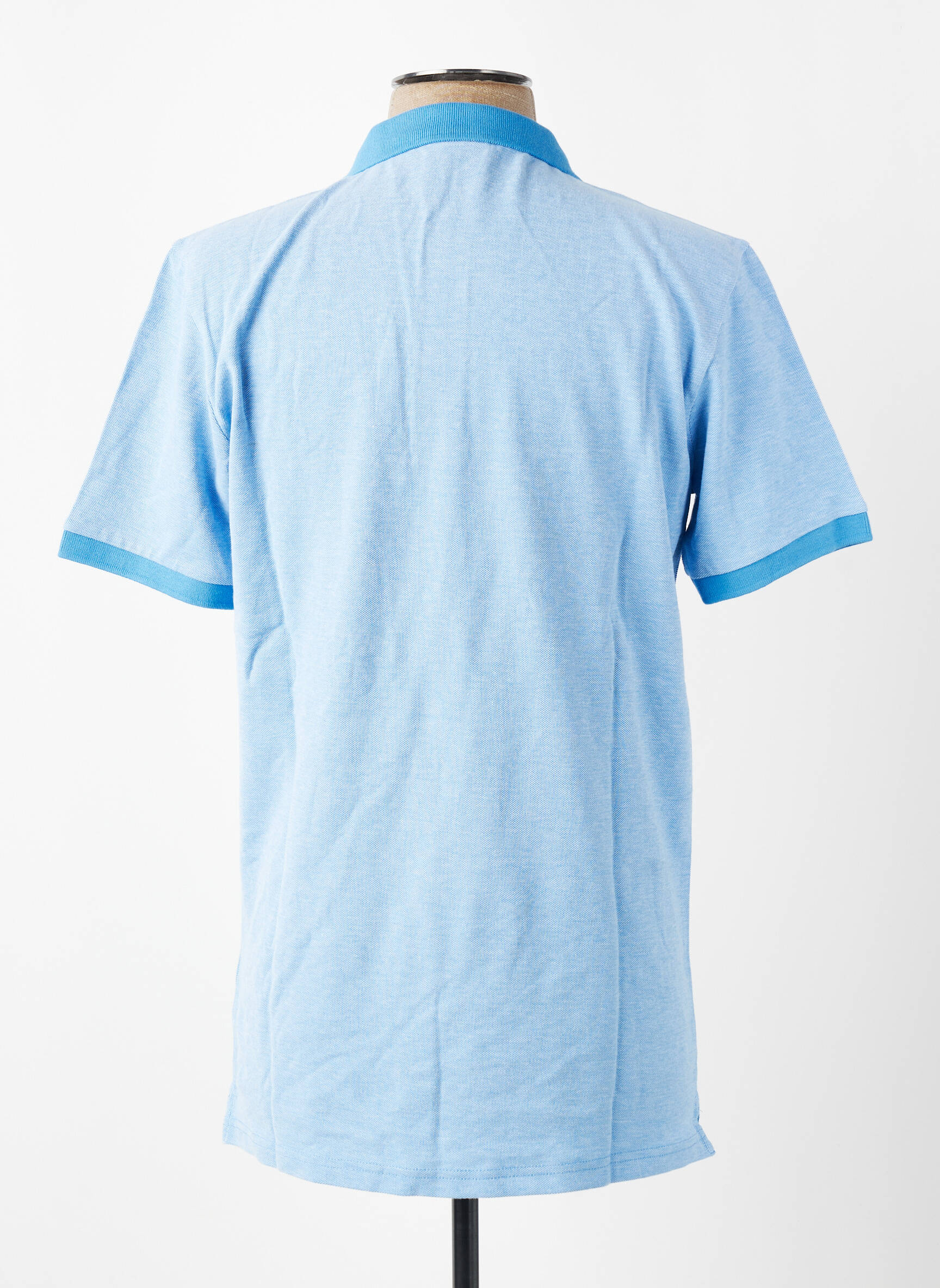 Polo albastru KNOWLEDGE COTTON APPAREL bărbat
