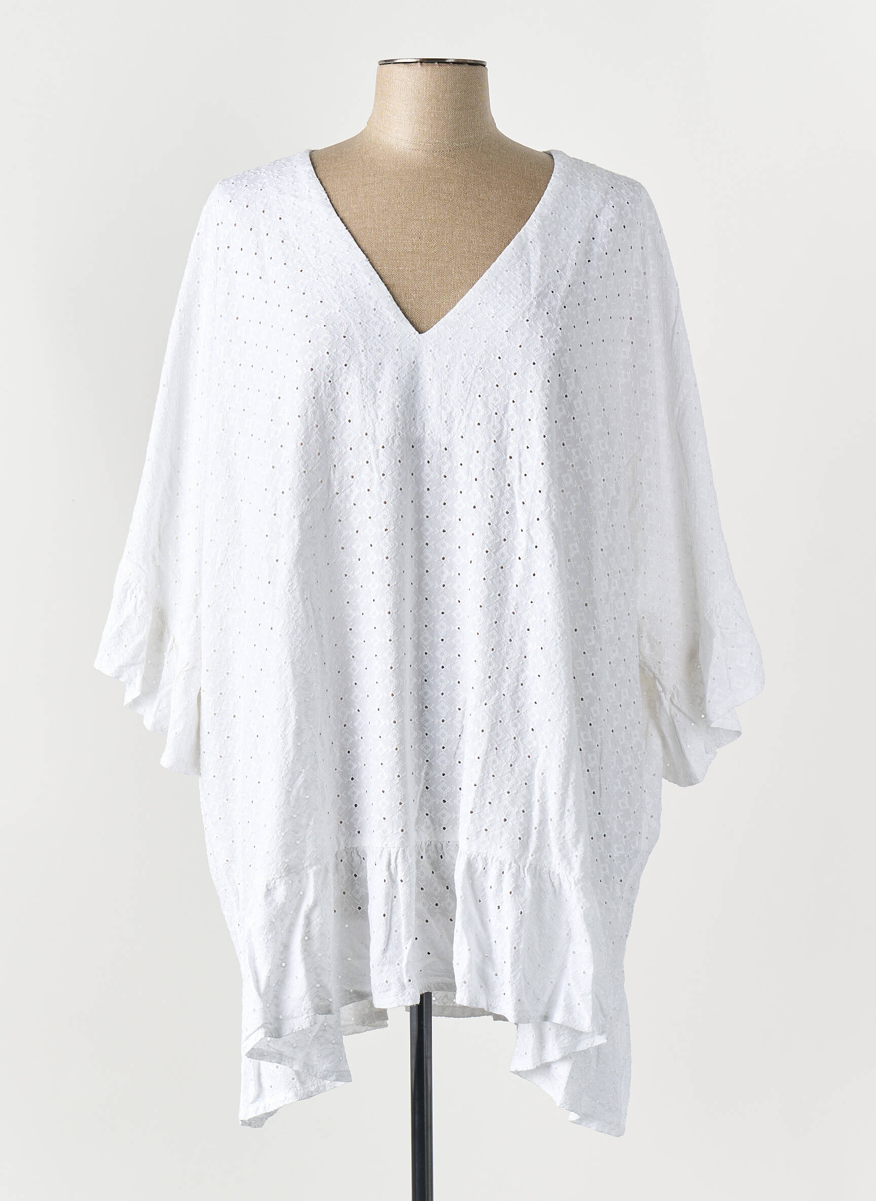 Top alb MAT FASHION femeie