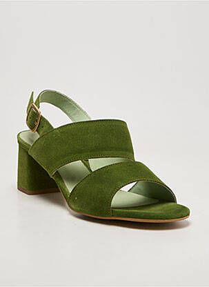 Sandale/pantofi decupați verde ANONYMOUS COPENHAGEN femeie