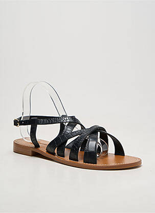 Sandale/pantofi decupați negru COULEUR POURPRE femeie