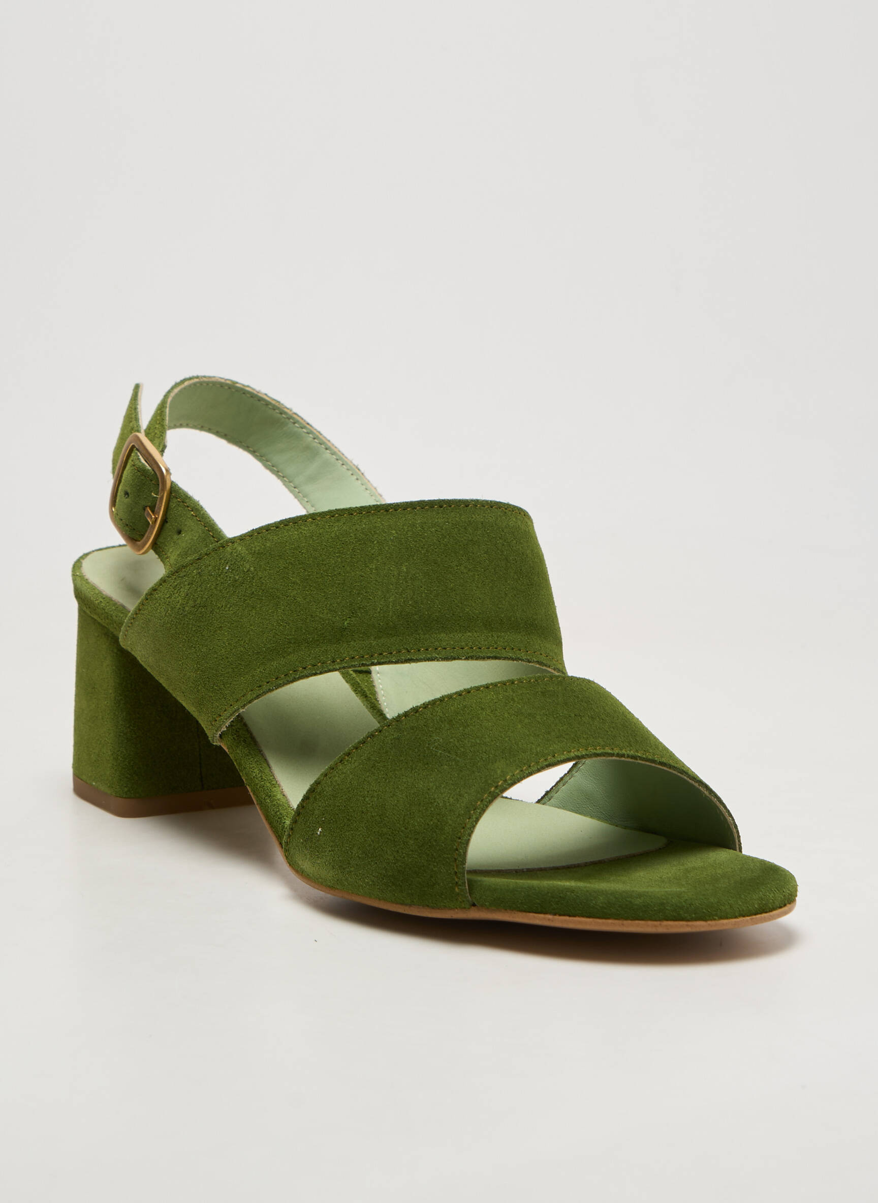 Sandale/pantofi decupați verde ANONYMOUS COPENHAGEN femeie
