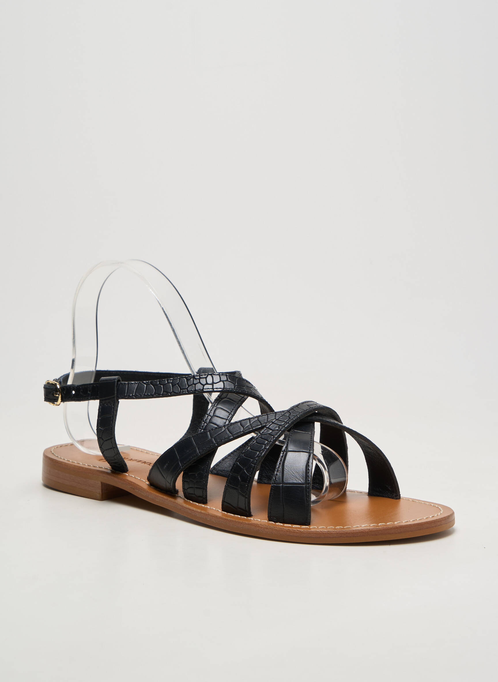 Sandale/pantofi decupați negru COULEUR POURPRE femeie