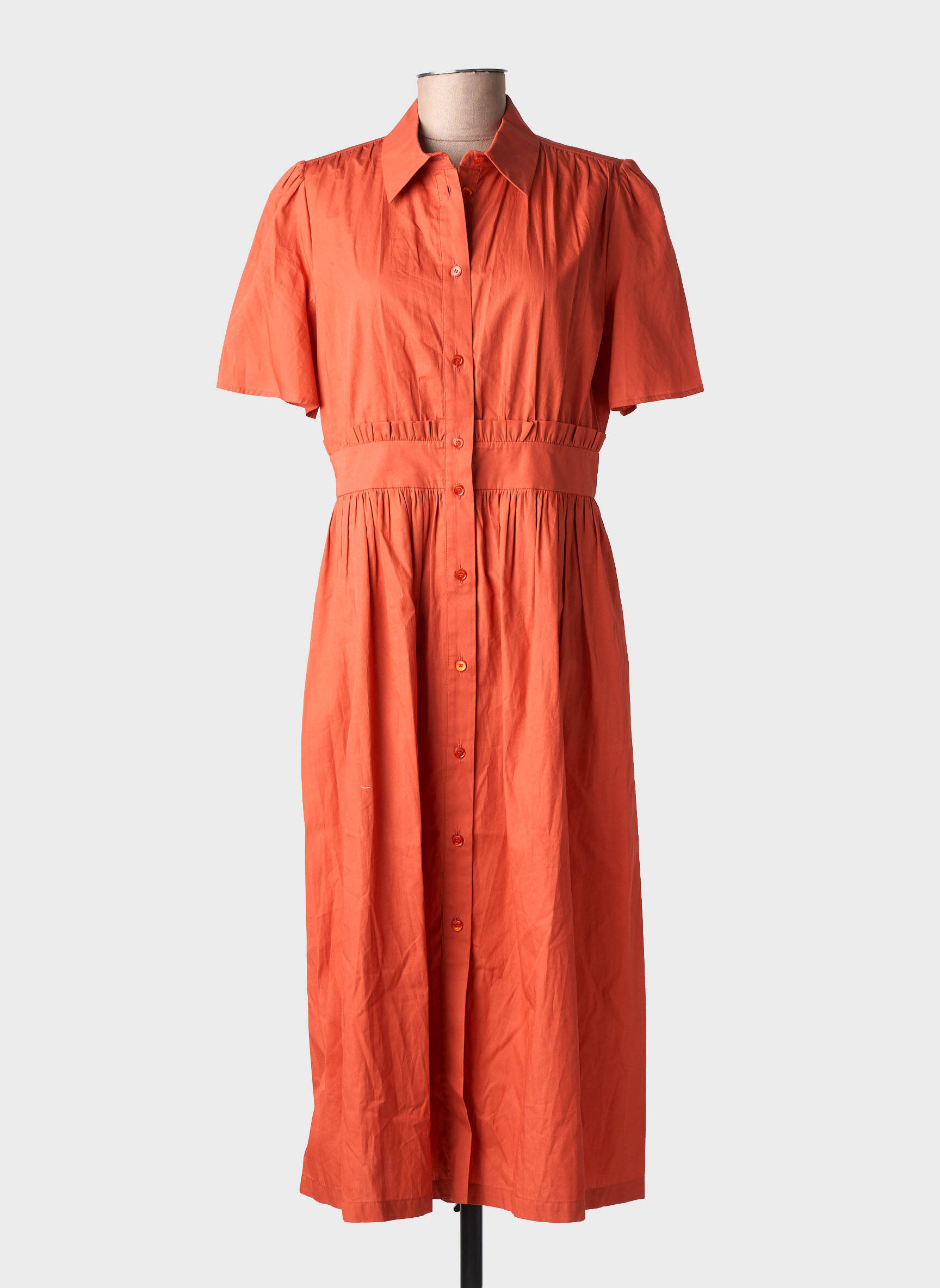 Rochie midi portocalie MAX&CO. femeie