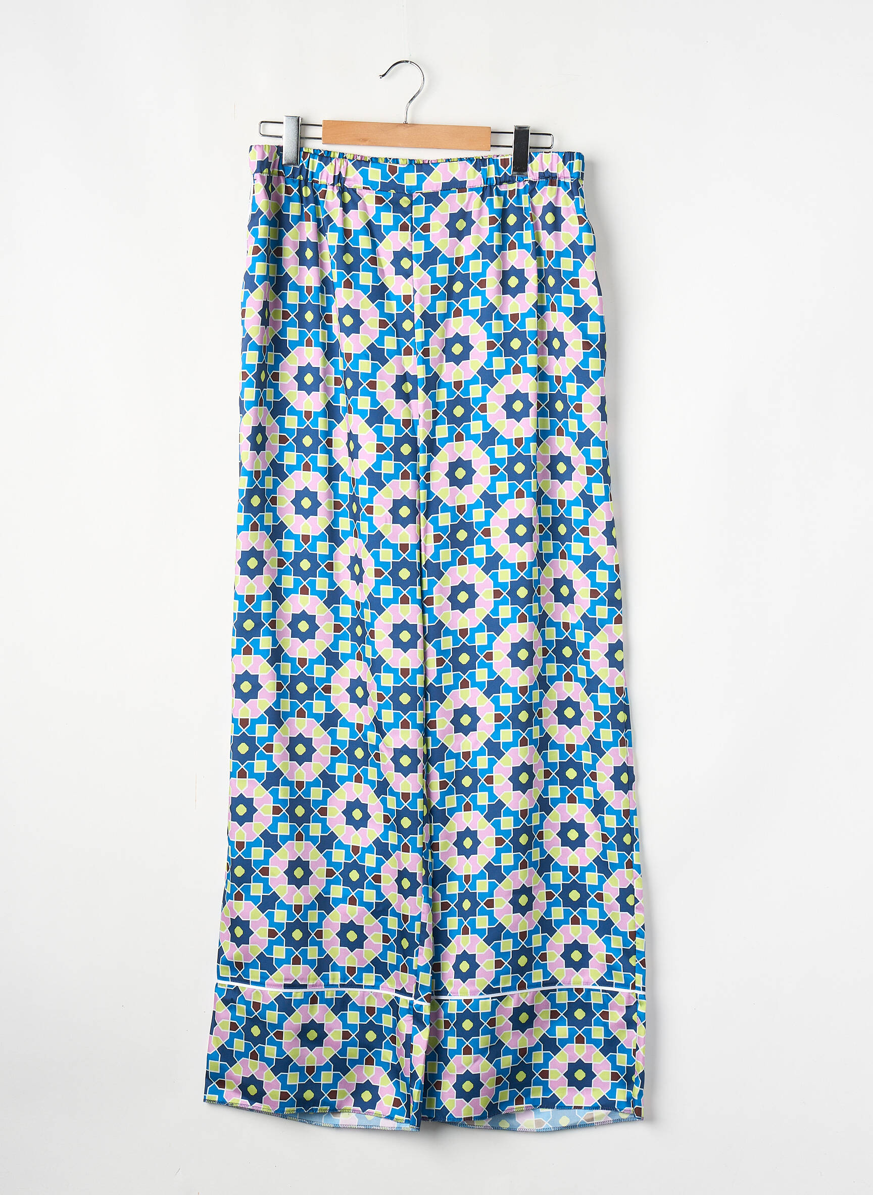 Pantalon larg albastru PERSONA BY MARINA RINALDI femeie