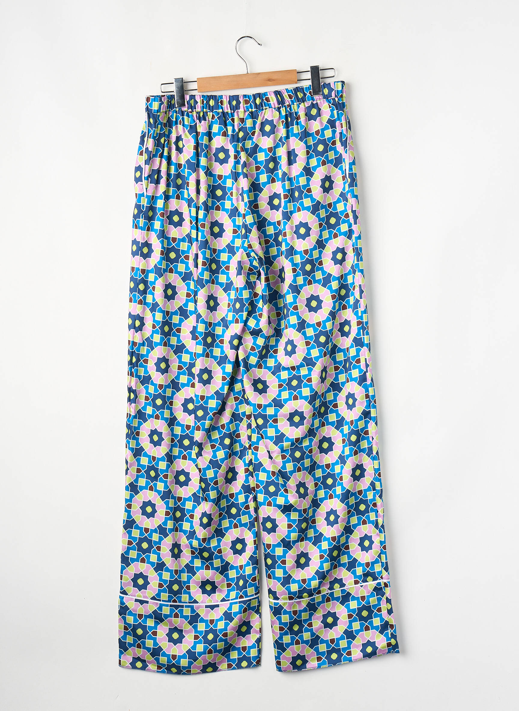 Pantalon larg albastru PERSONA BY MARINA RINALDI femeie