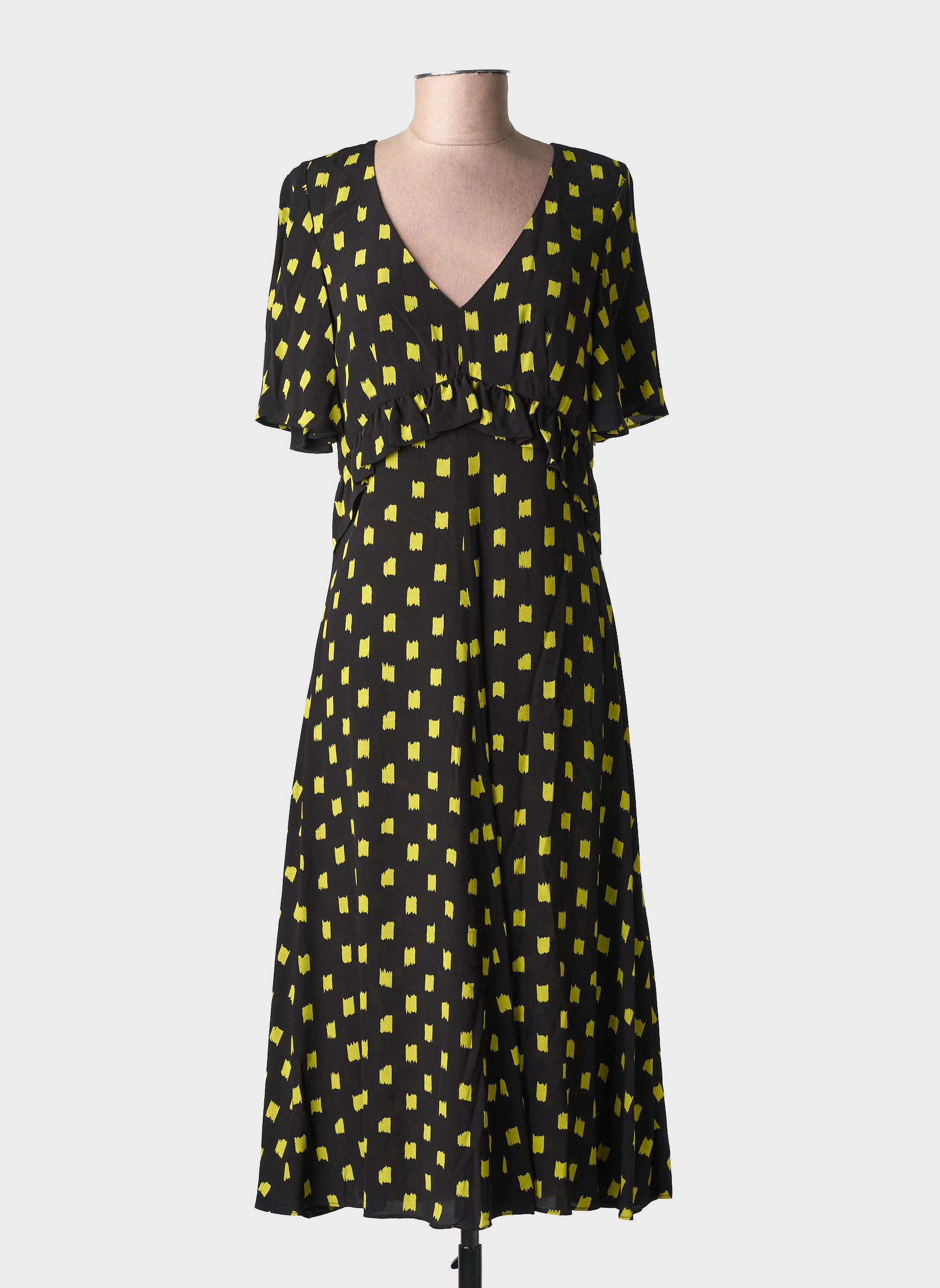 Rochie midi negru PAUL SMITH femeie