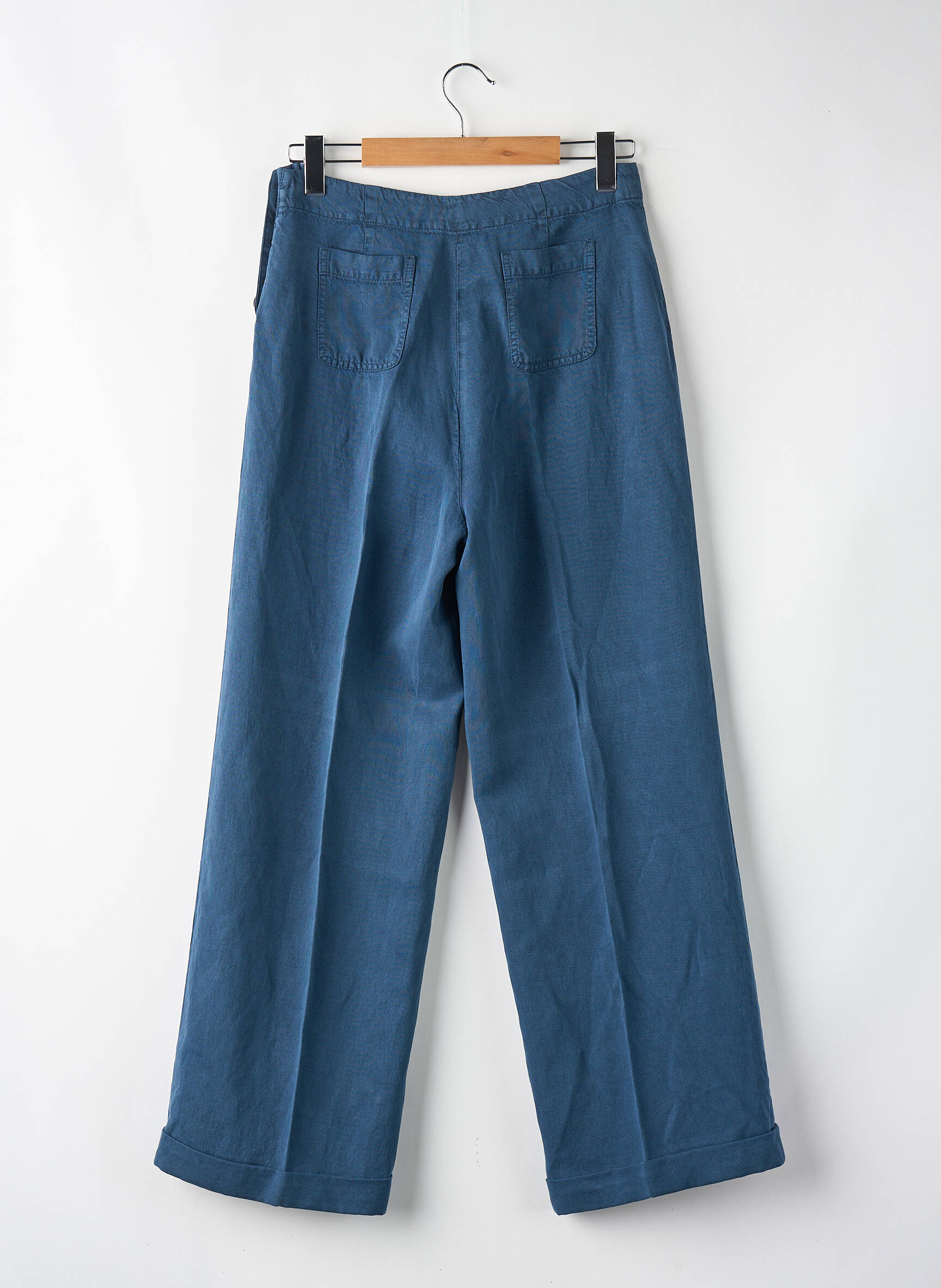 Pantalon drept albastru MAX&CO. femeie