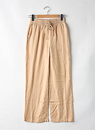 Pantalon larg bej VILA femeie