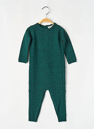 Salopetă-pantalon verde PETITE LUCETTE fată