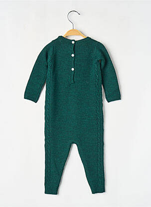 Salopetă-pantalon verde PETITE LUCETTE fată