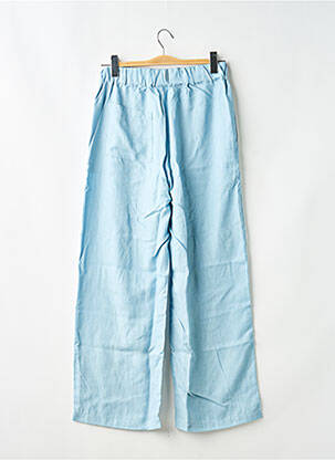 Pantalon larg albastru RITA ROW femeie