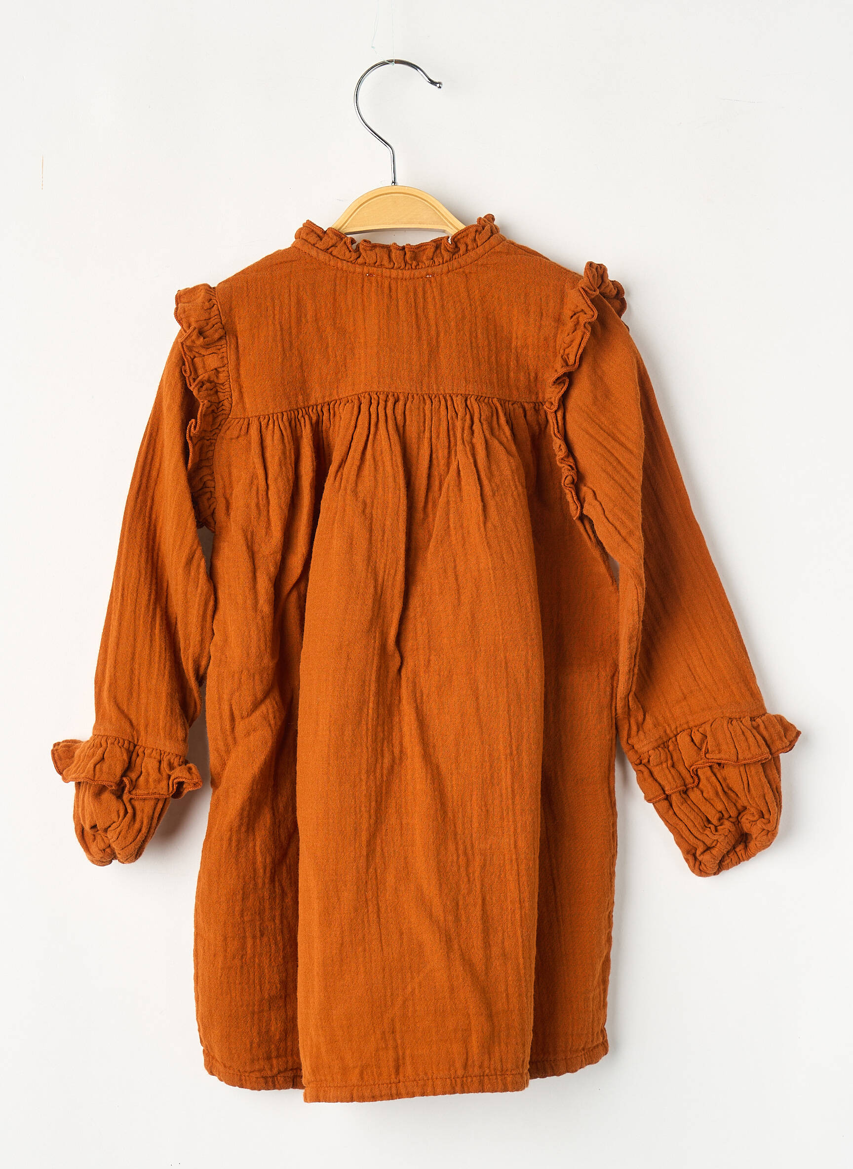 Rochie scurtă portocalie PETITE LUCETTE fată