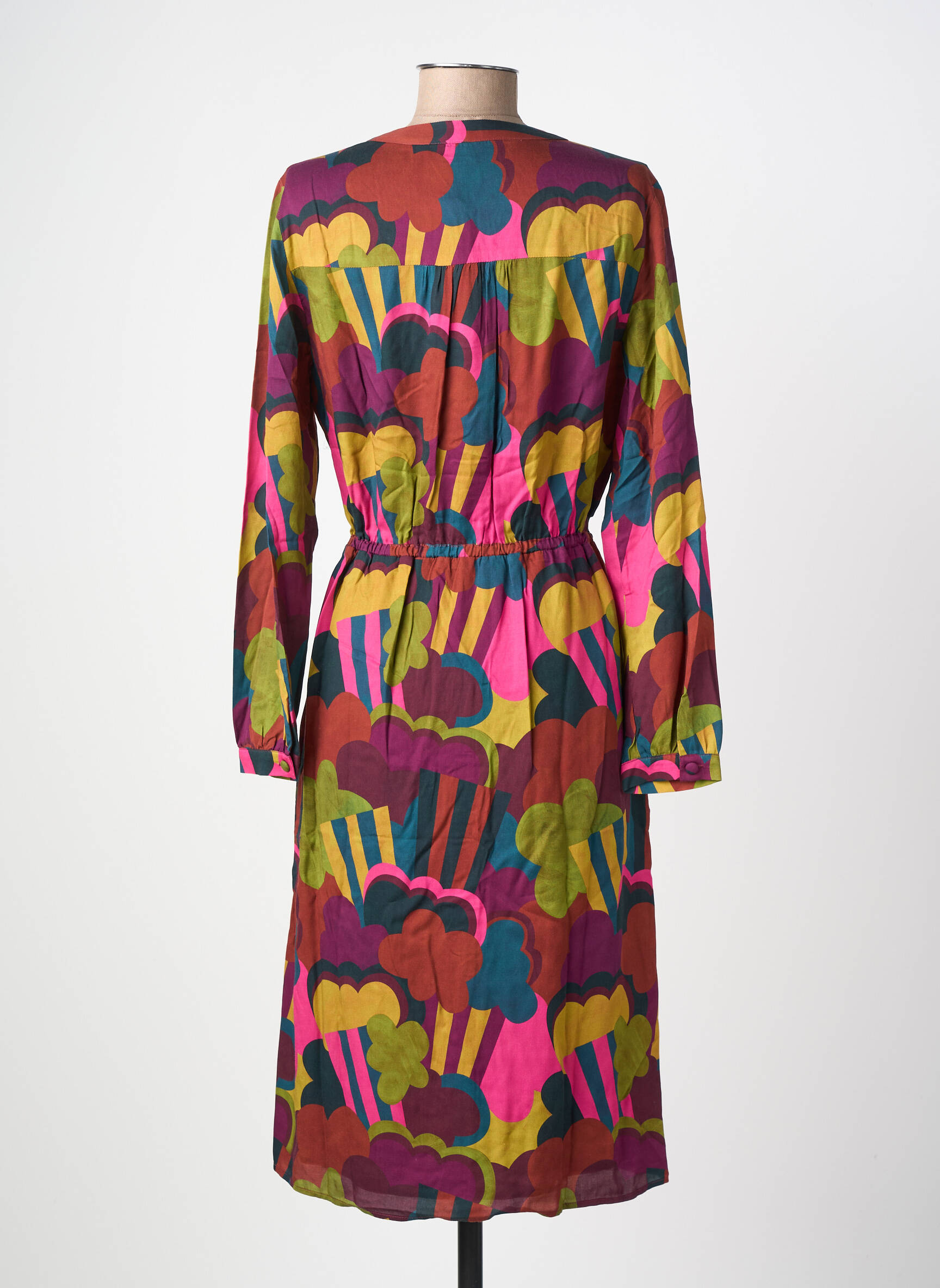 Rochie midi maro SOI PARIS femeie