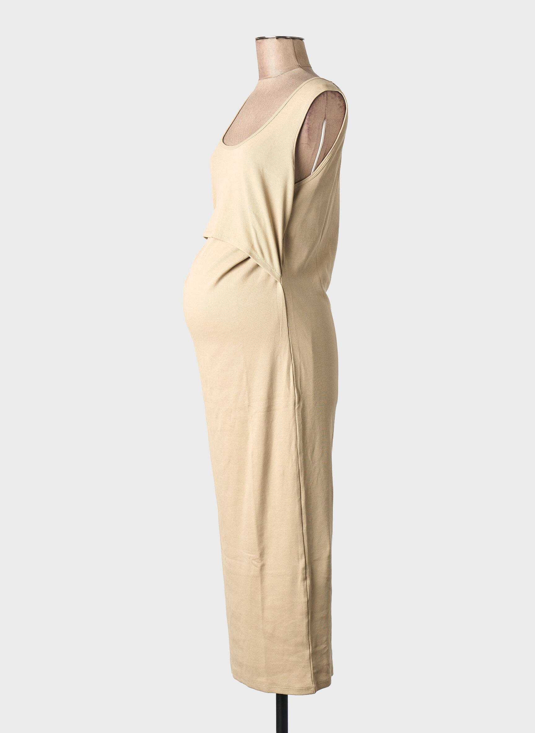 Rochie midi bej BOOB femeie