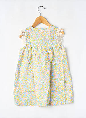 Rochie scurtă galben LA PETITE COLLECTION fată