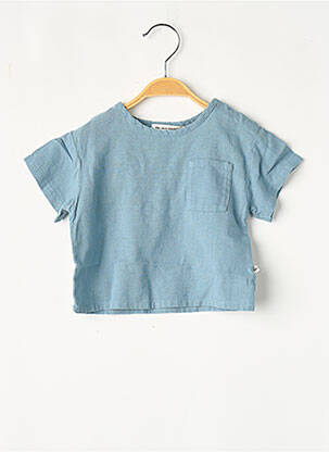 Tricou albastru THE NEW SOCIETY fată