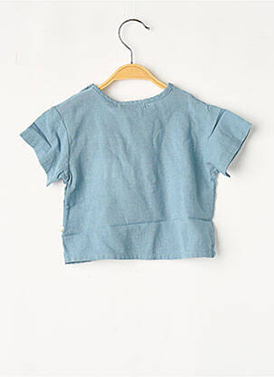 Tricou albastru THE NEW SOCIETY fată