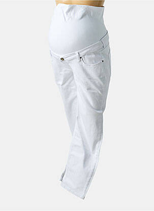 Blug maternitate țesătură denim alb NOPPIES femeie