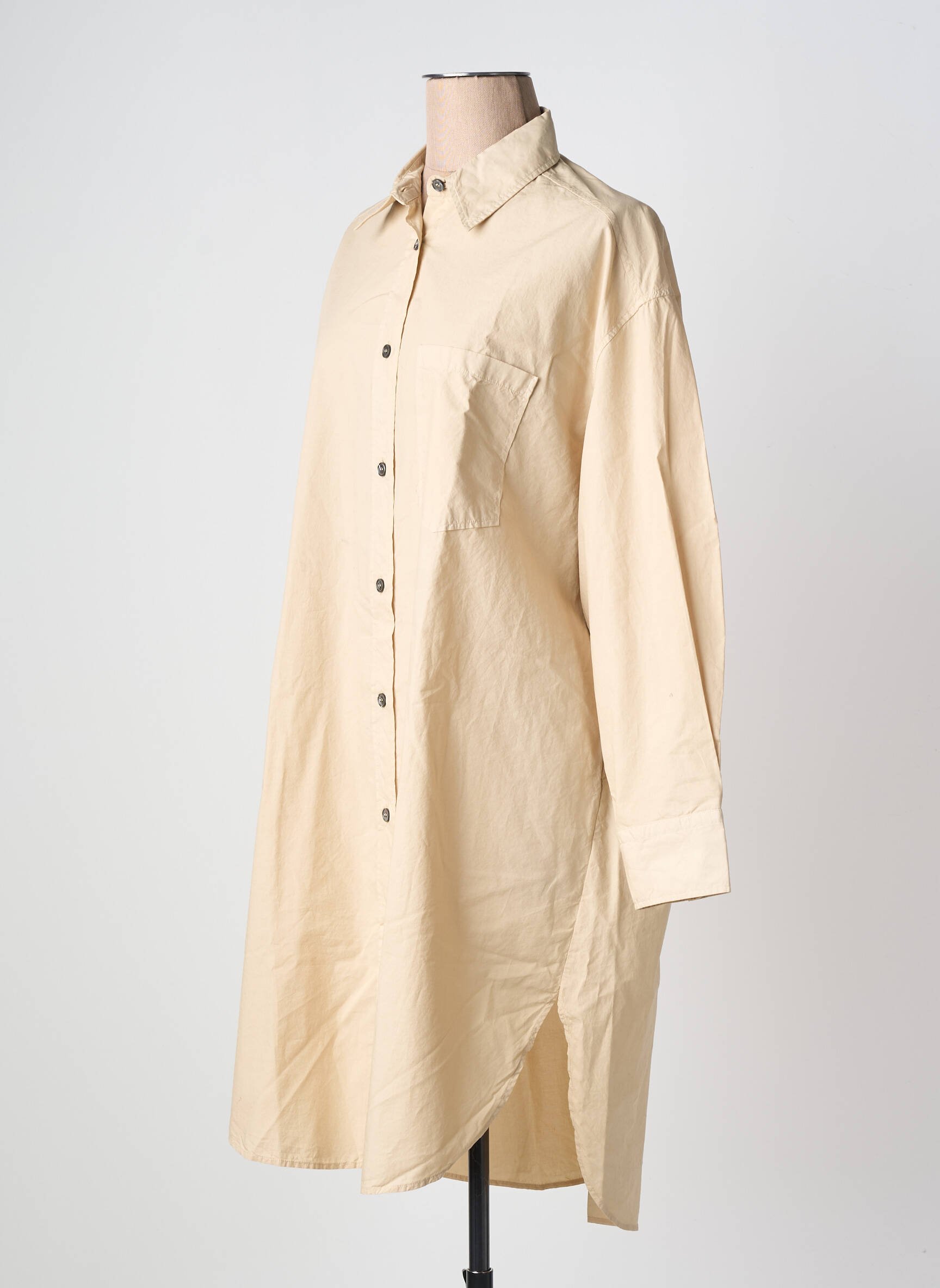 Rochie scurtă bej POMANDERE femeie