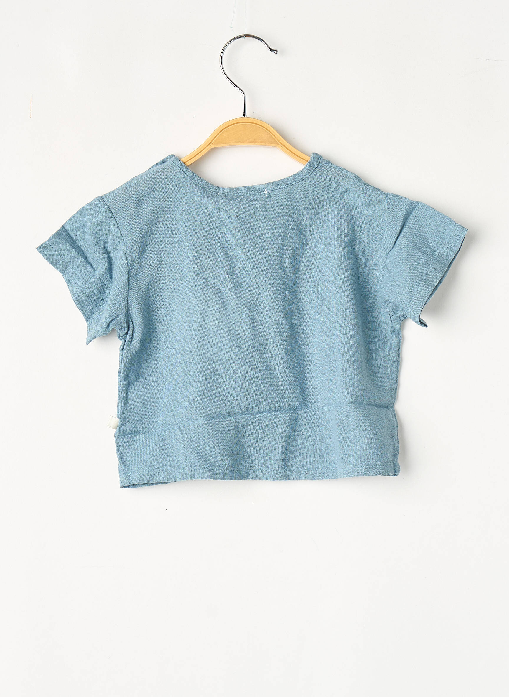 Tricou albastru THE NEW SOCIETY fată