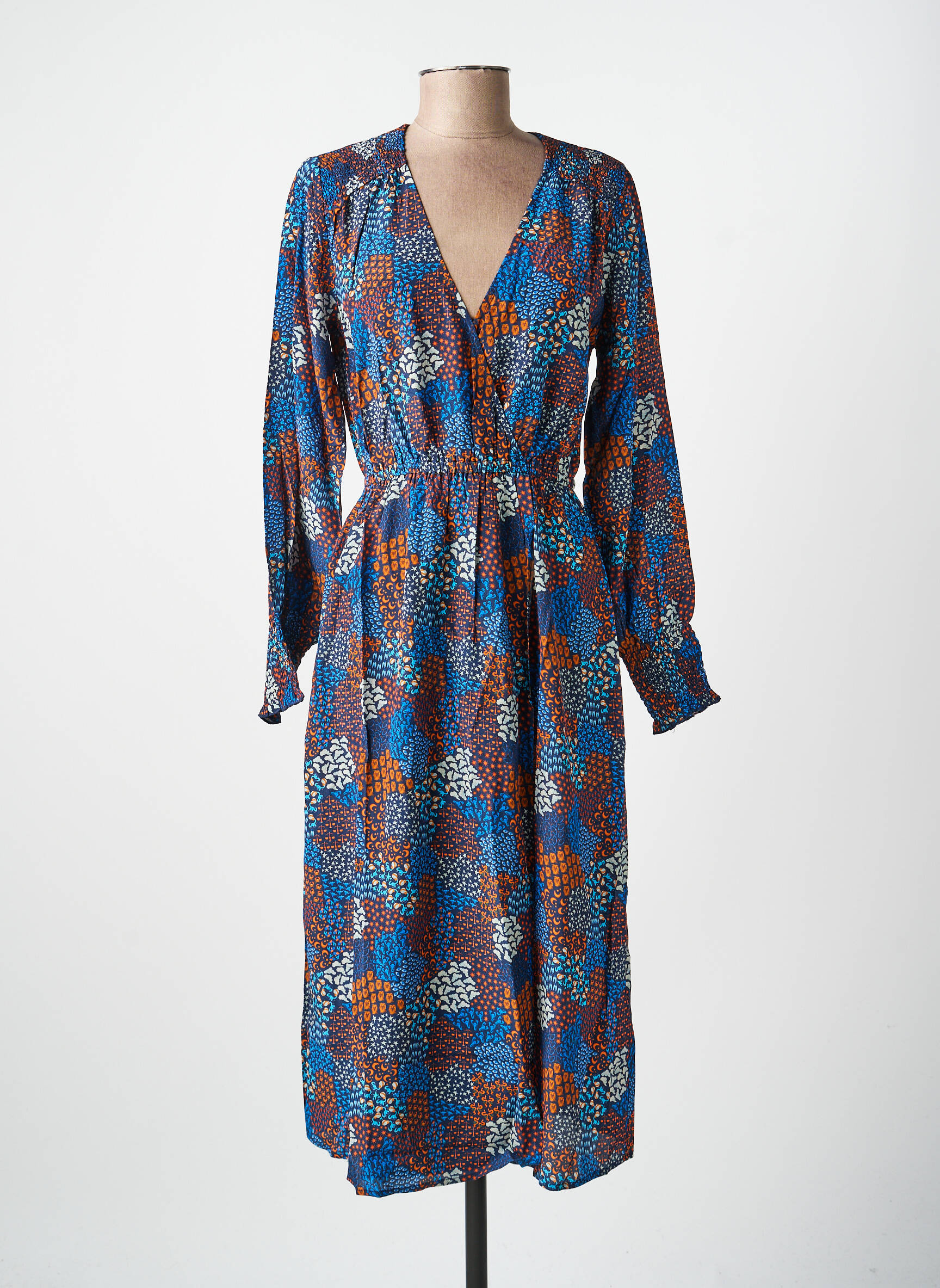 Rochie lungă albastru SOI PARIS femeie