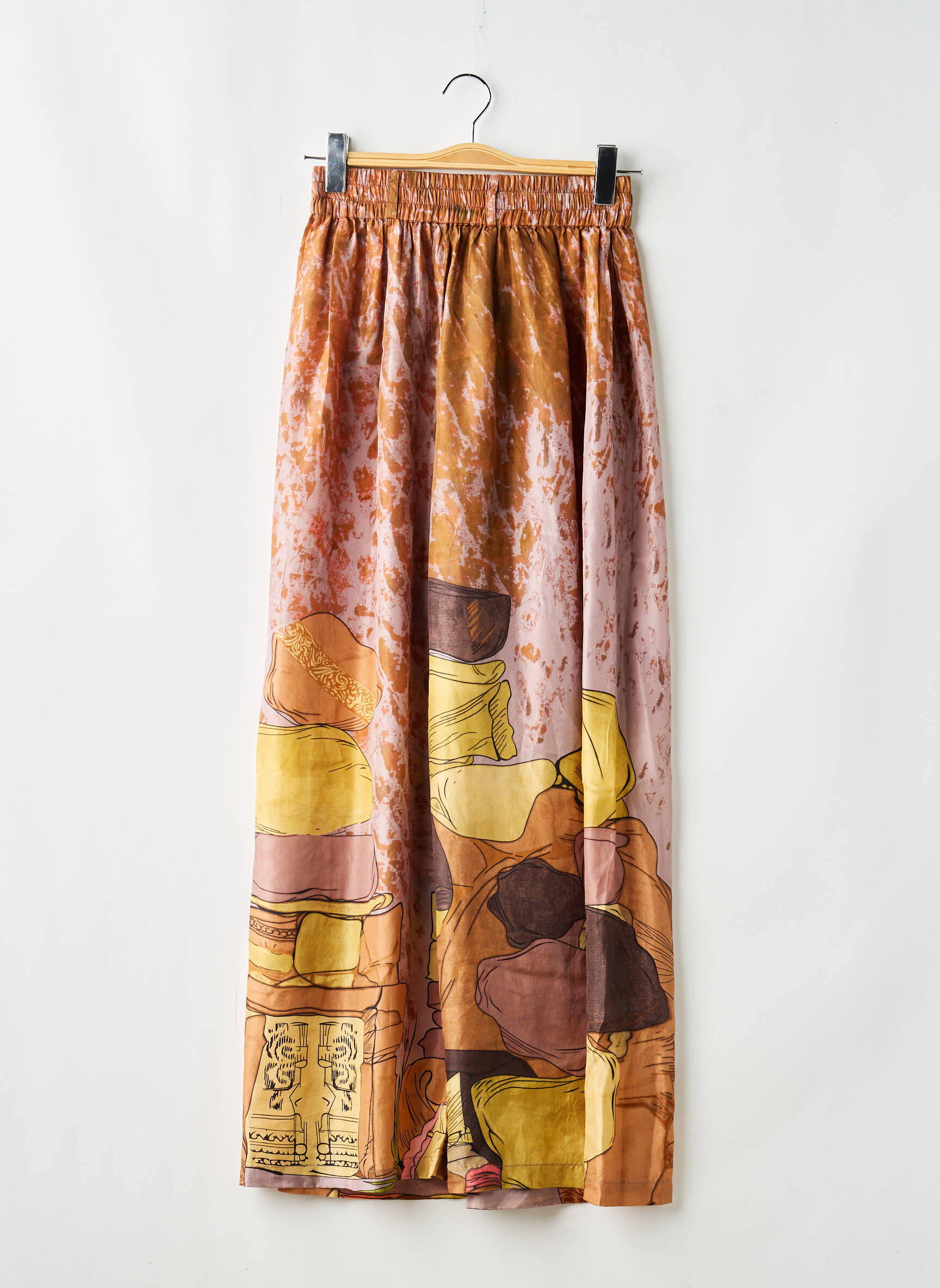 Pantalon larg galben MES DEMOISELLES...PARIS femeie